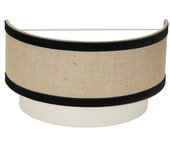 Aplique cornalina 1xe27 beis/negro 30d