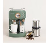 Create - pack thera retro pro cafetera express semiautomática + mill pro molinillo de café y especias