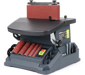 Wiltec lijadora de banda con husillo oscilante 500 w inclinable hasta 45° pulidora de cinta con 5 manguitos de lijado y carrera de oscilación de 16...