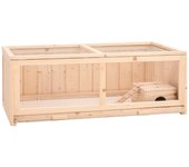 Vidaxl jaula para hámster madera maciza abeto 104x52x38 cm