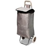 Tradineur - carro de compra modelo  - fabricado en poliéster y metal - ligero y resistente - 90 x 35 x 30 cm - color aleatorio
