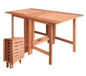 Mesa plegable impression hanoi de madera maciza 130x60xh72 cm