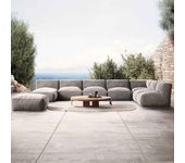 Salón de jardín modular 8 plazas gris, mixi - oviala
