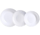 Vajilla opal luminarc feston 18 piezas-6 personas - blanco