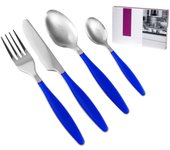 Juego de cubiertos lady blue handle de 24 piezas compuesto por: cu h&h