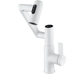 Grifo de baño con temperatura inteligente, grifo de lavabo de baño, grifo de cocina (blanco)