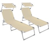 Tectake 2 tumbonas plegable