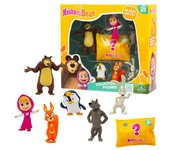 Set de personajes de 7 piezas masha y el oso giochi preziosi mha23000