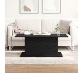 Mesa de café vidaxl negro roble 102x55,5x40 cm madera elaborada