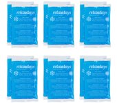 Relaxdays bolsas gel frío, set de 12, compresas frío-calor, 9 x 15 cm, primeros auxilios, bolsitas reutilizables, azul