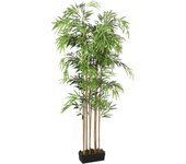 Árbol de bambú artificial con 1650 hojas verde 180 cm / 180 cm (rectangular) / verde