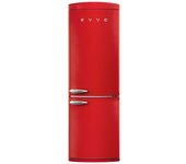 Frigorífico combi evvo f60 retro rojo, 230 l + 101 l, rojo, total no frost