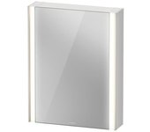 Duravit xviu armario con espejo, 620x156 mm, 1 tope de puerta a la derecha, versiónsensor, xv7131rb2b2, color: negro mate / espejo