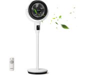 Ventilador de pie con mando， oscilante 135°, 9 velocidades aigostar