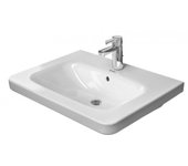 Lavamanos para muebles duravit durastyle 80cm con rebosadero, con banco con agujero para grifo, sin agujero para grifo, 23208000601, color: blanco con