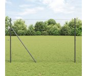 Vidaxl cerca hexagonal gris 1.6x100 m acero