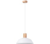 Lámpara colgante fano blanca, escandinavo - 34x34x120cm sollux