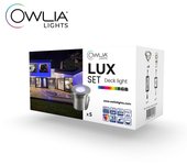 5 focos led rgb lux + transformador 30w - owlia - vida útil media 50.000 horas - diámetro: 70mm - plug & play - garantía 3 años