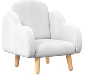 Sillón infantil zonekiz tablero multicapa, espuma, terciopelo, pp blanco 46x51x55 cm