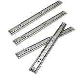 Guías de cajón de 45 mm guías telescópicas de extensión completa de 650 mm 4 piezas