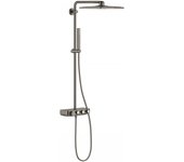 Grohe euphoria smartcontrol system 310 cube duo sistema de ducha con mezclador termostático, montado en la pared, 26508al0, color: hard graphite