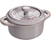 Mini cocotte ceramique staub, ancient-grey
