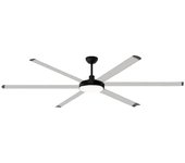 Ventilador de techo de seis aspas airlux 200 cm aluminio con luz
