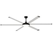 Ventilador de techo de seis aspas airlux 300 cm aluminio con luz