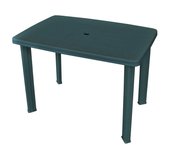 Mesa de jardín de plástico verde 101x68x72 cm