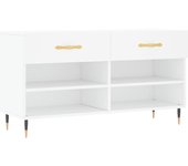 Banco para zapatos botas cómoda estante mueble de entrada almacenamiento 102 x 35 x 55 cm madera contrach 02_0022879