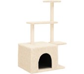 Torre para muebles de árbol para gatos, juguete para trepar, rascador, plataforma para trepar con postes 02_0022456