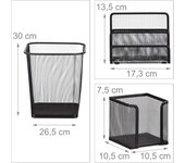 Set 6 suministros de oficina bote de basura lápiz bloc de notas tarjetas de visita correo almacenamiento 13_0002465_2