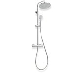 Columna de ducha redonda cromada ishka