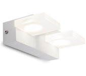 Aplique led 10w 850lm 4200ºk isabella 40.000h [ho-wl-102-2x5w-w-w]