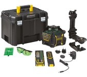 Stanley nivel láser rotativo 600m - verde - batería de litio recargable