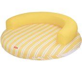 Flamingueo flotador gigante redondo piscina pvc amarilla