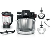 Bosch serie 6 mums6zs17 robot de cocina 1600 w 5,5 l negro, acero inoxidable
