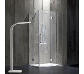 Mampara de ducha 70x90 en cristal de 6 mm sin marco london
