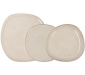 Vajilla cerámica irregular blanco bidasoa ikonic 12 piezas - 4 personas - blanco