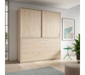 Cama mueble de pared - color nature (envío a domicilio con montaje incluido)
