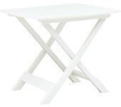Maison exclusive - mesa de jardín plegable de plástico blanco 79x72x70 cm