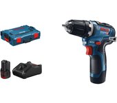 Bosch - taladro atornillador con batería de iones de litio de 12 v 2x3,0 ah con maletín - gsr 12v-35 professional