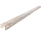 Viga imitación madera 14.5cm de ancho x 8cm de alto x 3m de largo color decape medio decorativa de poliuretano vu0009d-m