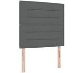 Cabecero diseño de líneas gris oscuro 90 cm tela cfw3865441