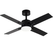 Ventilador dc talco negro 4 aspas led 3 temperaturas