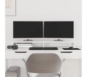 Vidaxl soporte de monitor madera maciza de pino blanco 100x27x10 cm