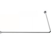 Soporte de cortina gama pro pellet 90° 1,00m x 1,00m tubo acero epoxi ø 16 mm base abs blanco