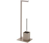 Portarrollos y portaescobillas en color taupe feridras 810009 - tortora