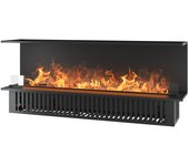 Chimenea de vapor de agua empotrada inside c1800 con llama multicolor, efecto 3d y control mediante aplicación, depósito de 3,6 l - 180 cm