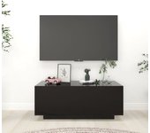 Mueble para tv madera contrachapada negra 100x35x40 cm v8471 unico / negro